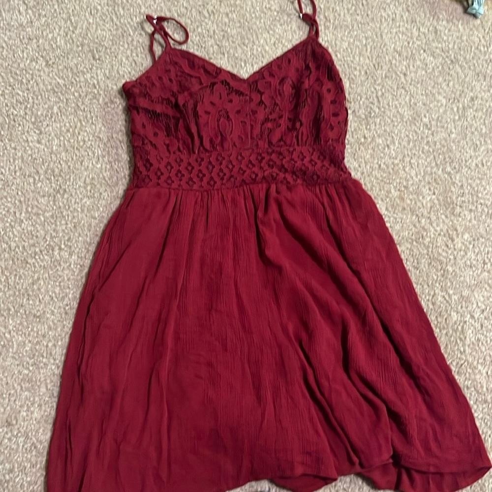 Red Thin strap Maurices dress